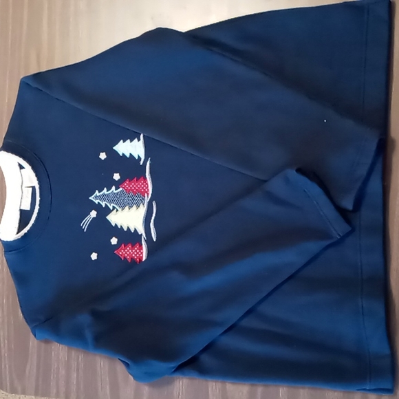 Bobbie Brooks Navy Blue Winter 2 Piece Pantsuit Size XL - Picture 2 of 7